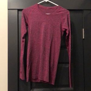 Pink swiftly lululemon long sleeve